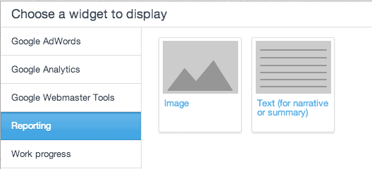 image widget swydo