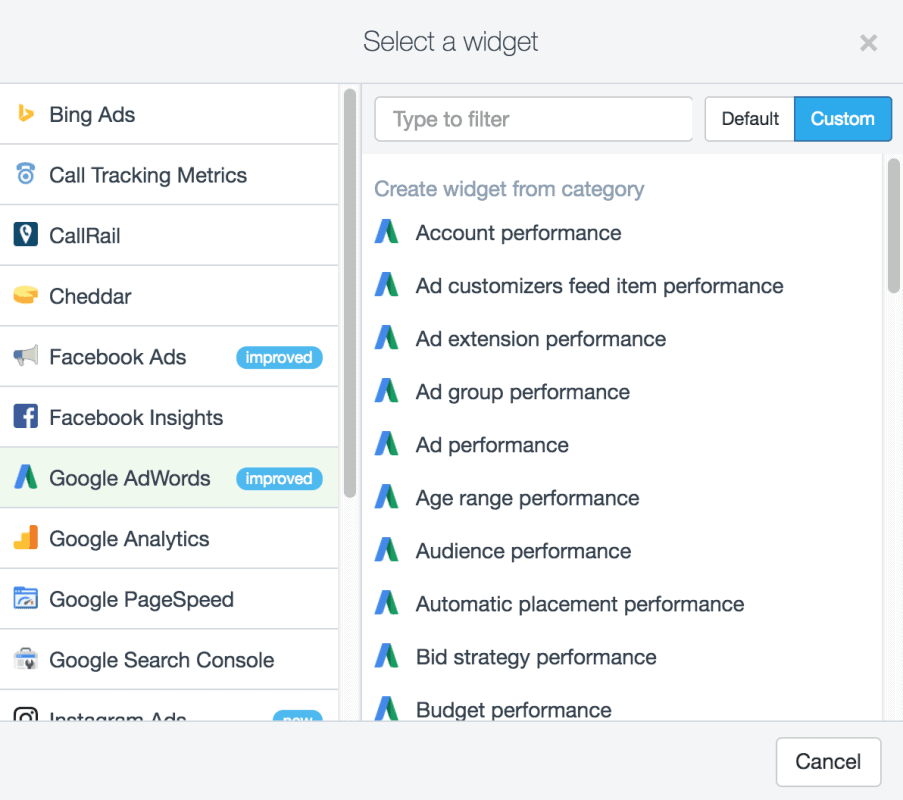 adwords-select-widget