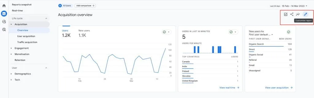 Customize GA4 reports
