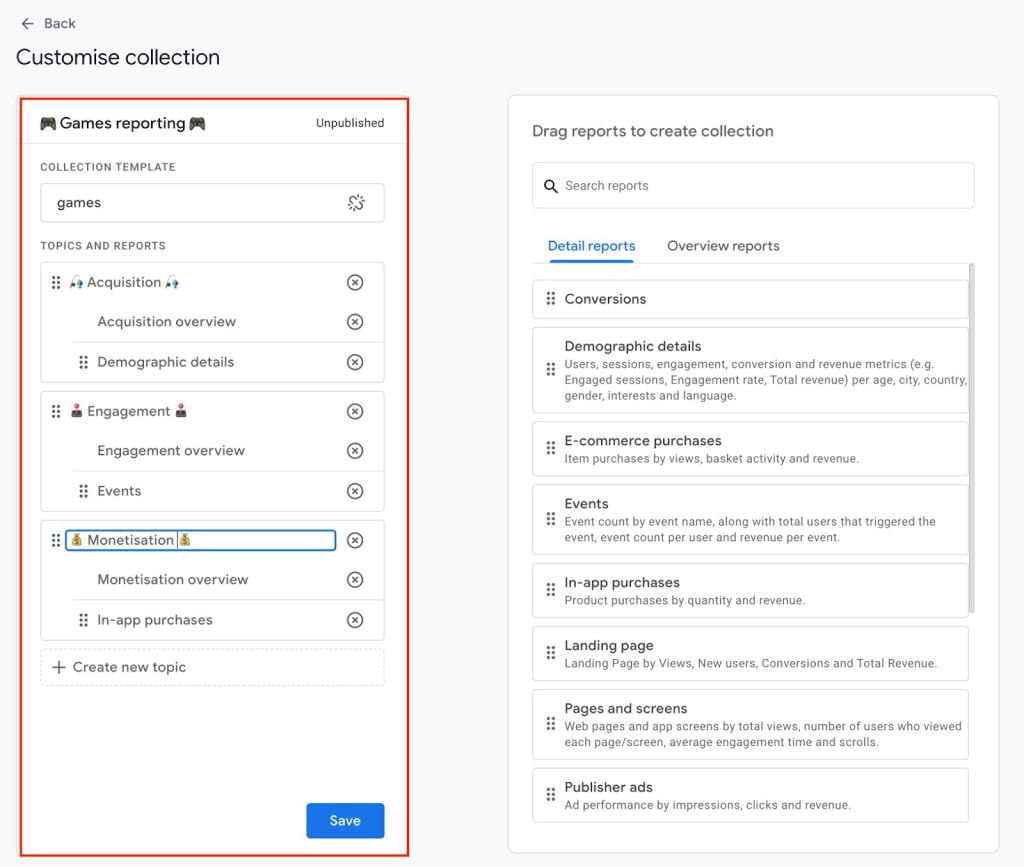 Customize GA4 reports