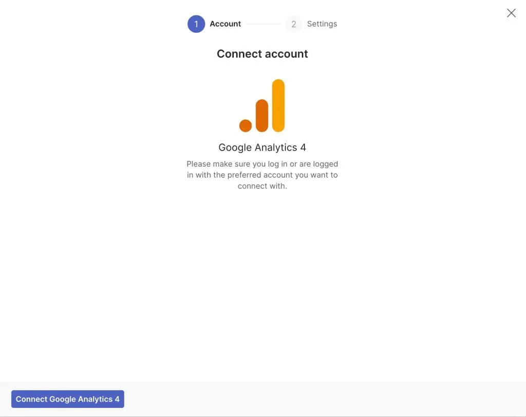 Connect GA4 Account