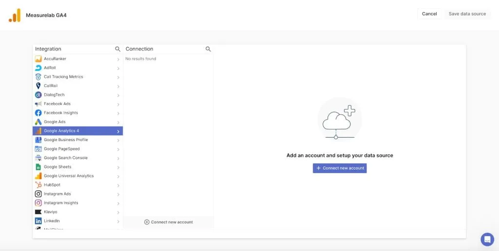 Connect GA4 acc