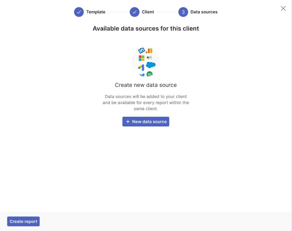 Create new GA4 Data Source