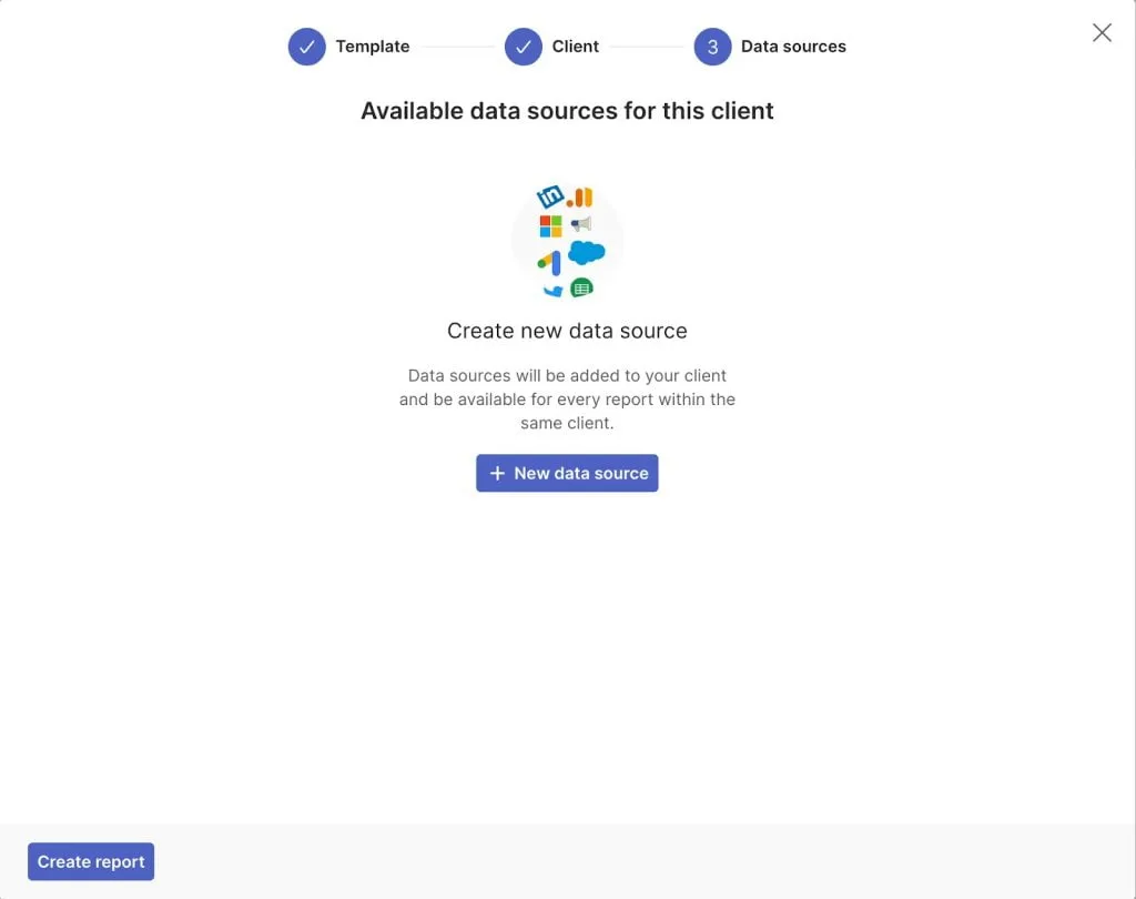 Create new GA4 Data Source