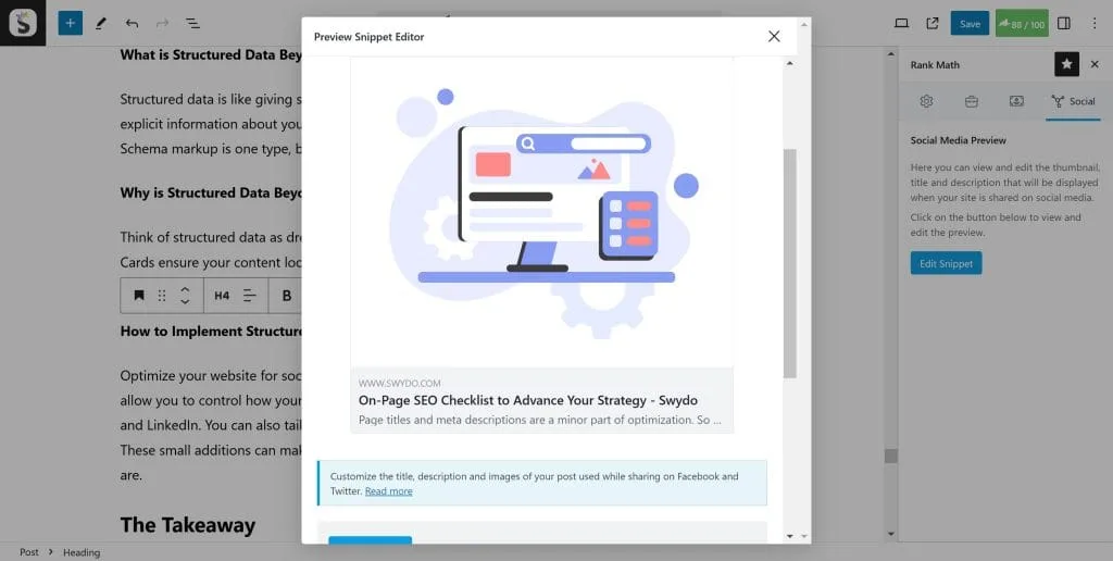 Edit Post On Page SEO Checklist to Advance Your Strategy ‹ Swydo — WordPress