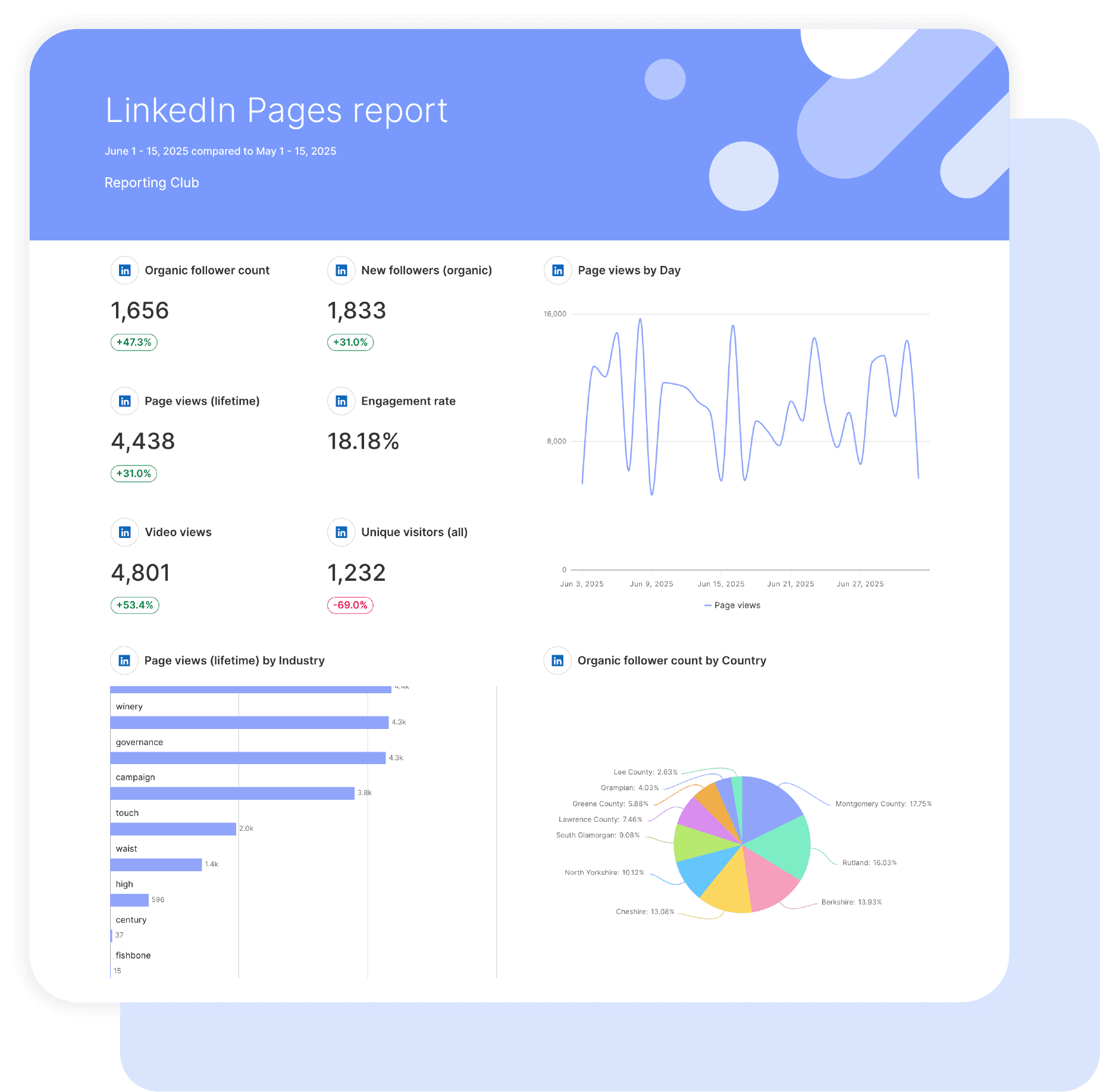 LinkedIn Page Analytics Report
