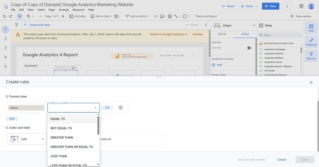 Copy of Copy of Sample Google Analytics Marketing Website › Summary Trends 04 23 2025 10 17 AM