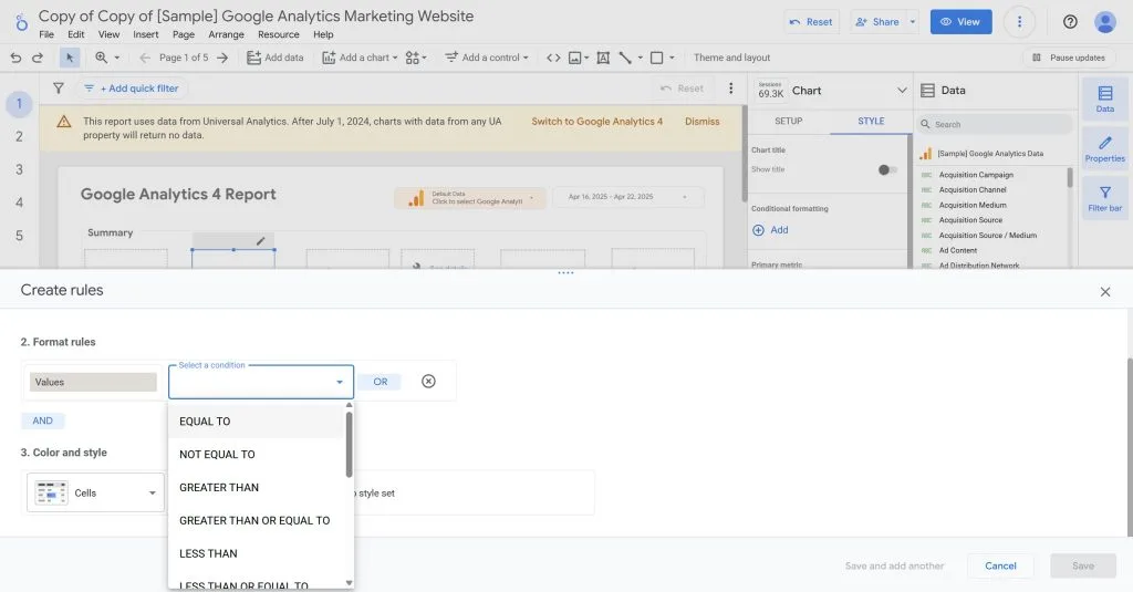Copy of Copy of Sample Google Analytics Marketing Website › Summary Trends 04 23 2025 10 17 AM
