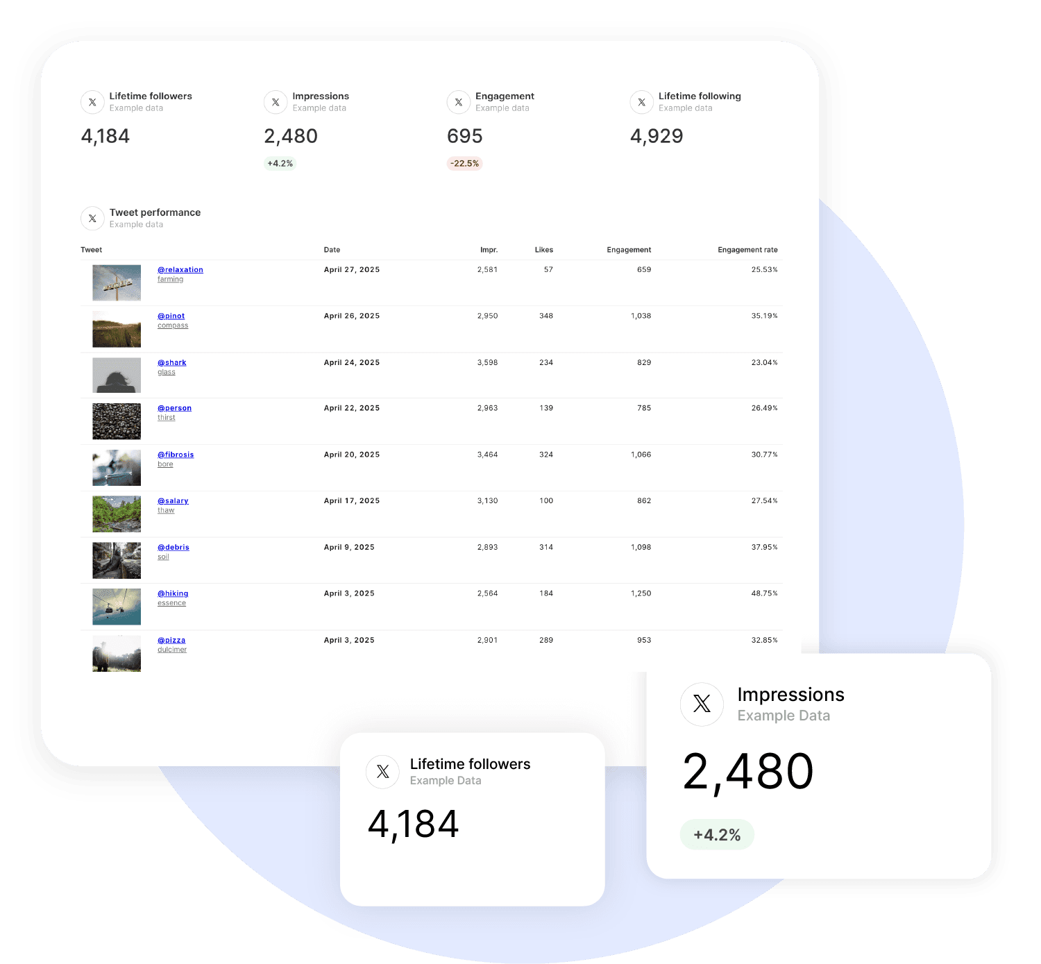 X Analytics Reporting Tool