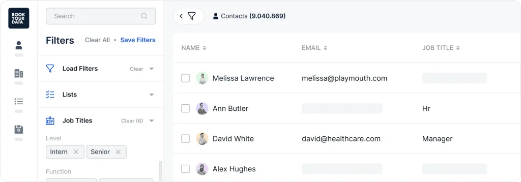 BookYourData