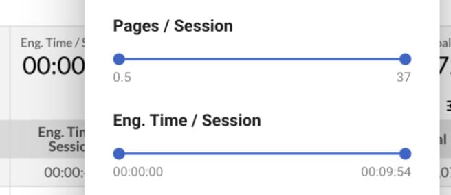 Applying a slider filter in the Looker Studio report