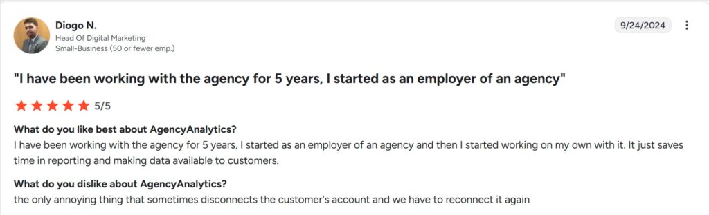Page 6 AgencyAnalytics Reviews 2025 Details Pricing Features G2 07 16 2025 03 37 PM