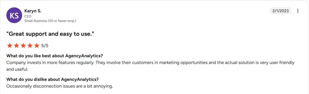 Page 6 AgencyAnalytics Reviews 2025 Details Pricing Features G2 07 21 2025 11 18 AM