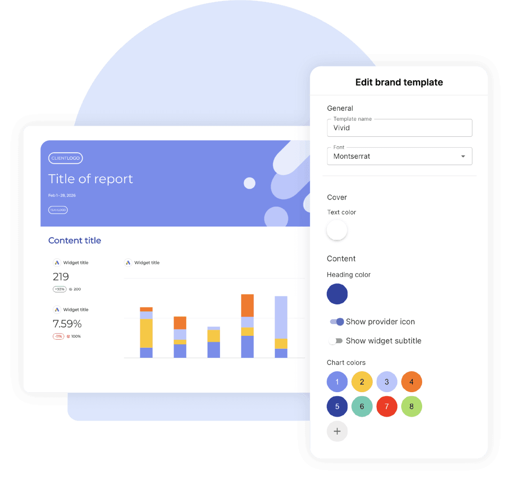 Branding report pages