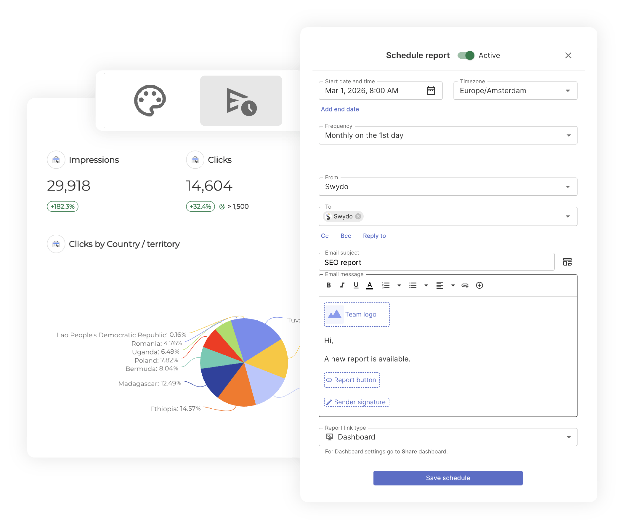AUTOMATED SEO REPORT SCHEDULING