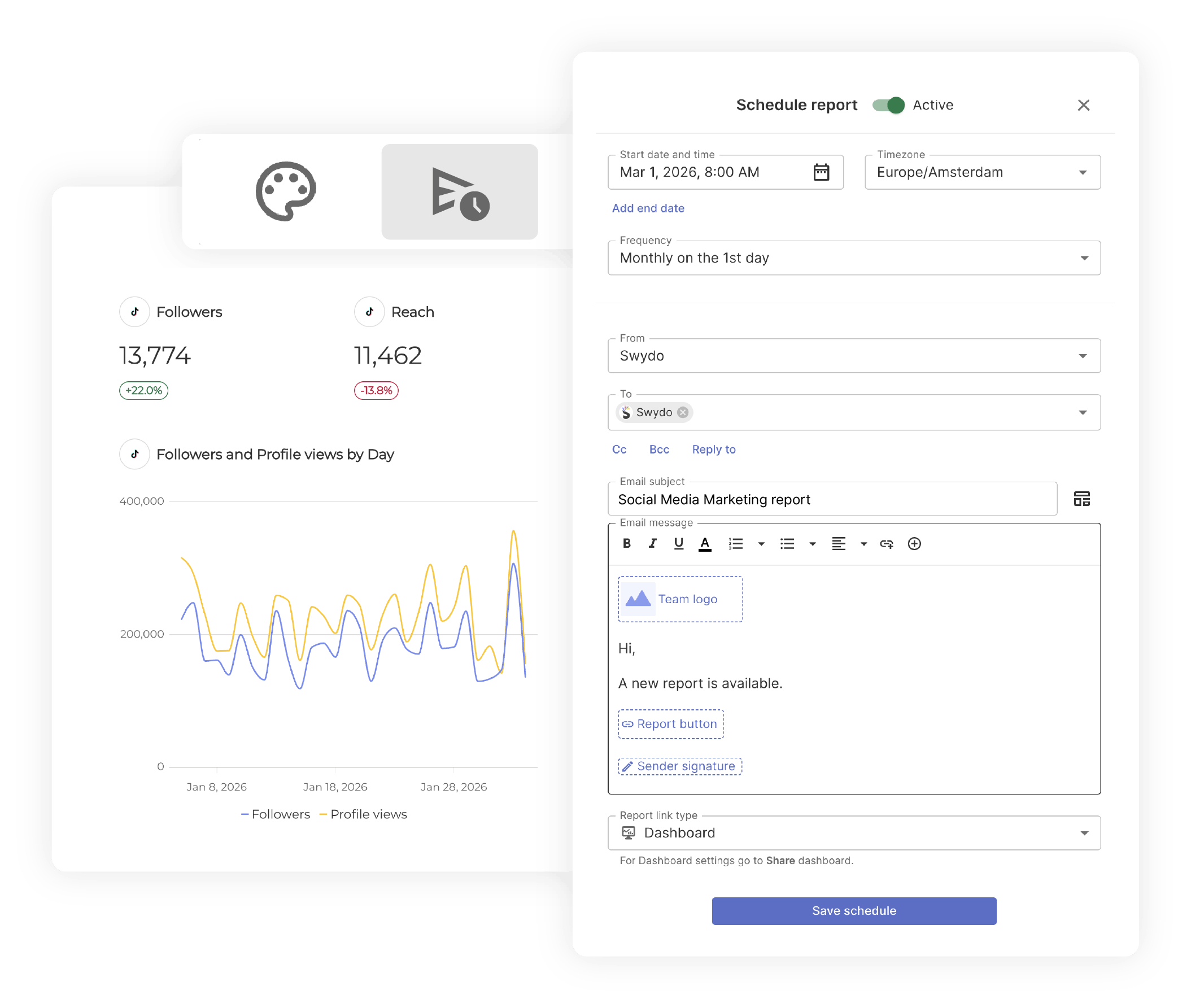AUTOMATED REPORT SCHEDULING
