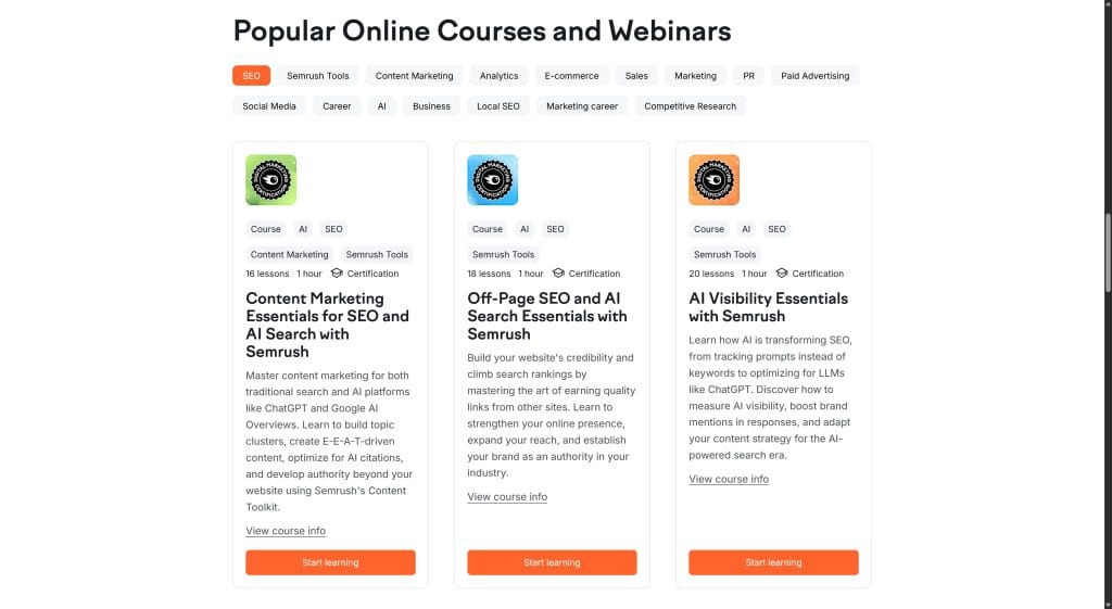 Learn Marketing for Free with Online Courses from Semrush Academy 03 06 2026 09 19 AM