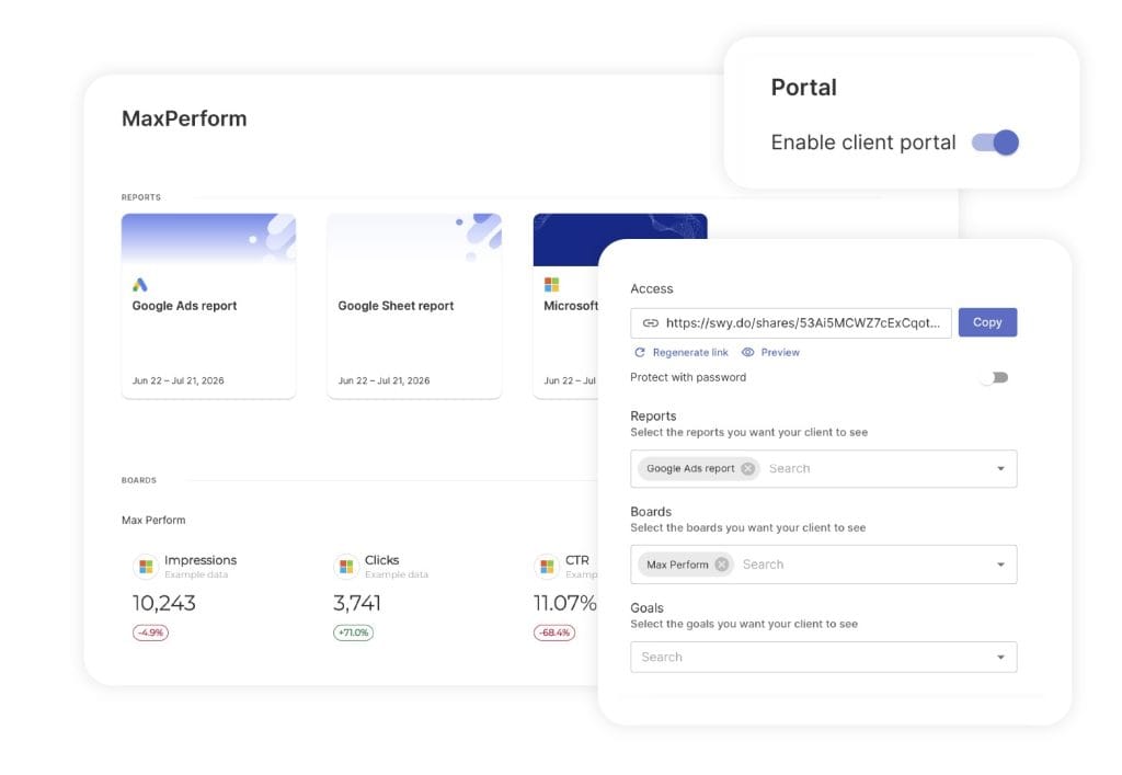 CLIENT PORTAL SCREENSHOT