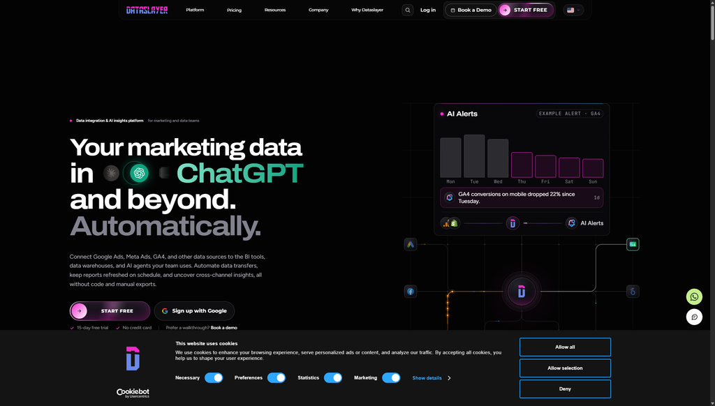 dataslayer your marketing data in chatgpt and beyond automa visible page 10 23 2026 05 41 AM